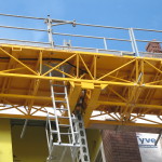 Jerry Castle and Son Hi-Lift - Bennu Scaffolding Platform Series 3 - Four Providence Masonry - Oak Park jobsite