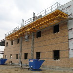 Jerry Castle and Son Hi-Lift - Bennu Scaffolding Platform Series 3 - GC Masonry - Burr Ridge jobsite