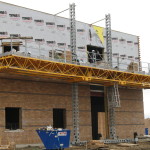 Jerry Castle and Son Hi-Lift - Bennu Scaffolding Platform Series 3 - GC Masonry - Burr Ridge jobsite