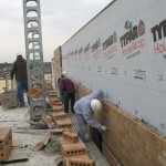 Jerry Castle and Son Hi-Lift - Bennu Scaffolding Platform Series 3 - GC Masonry - Burr Ridge jobsite