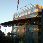 Jerry Castle and Son Hi-Lift - Bennu Scaffolding Platform Series 3 - jobsite - Evanston - Illinois - 1717 Ridge Ave