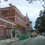 Jerry Castle and Son Hi-Lift - Bennu Scaffolding Platform - Series 3 - Seward School - Iwanski Masonry