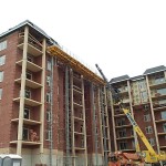 Jerry Castle and Son Hi-Lift - Chicago - Midwest Masonry jobsite