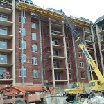 Jerry Castle and Son Hi-Lift - Chicago - Midwest Masonry jobsite