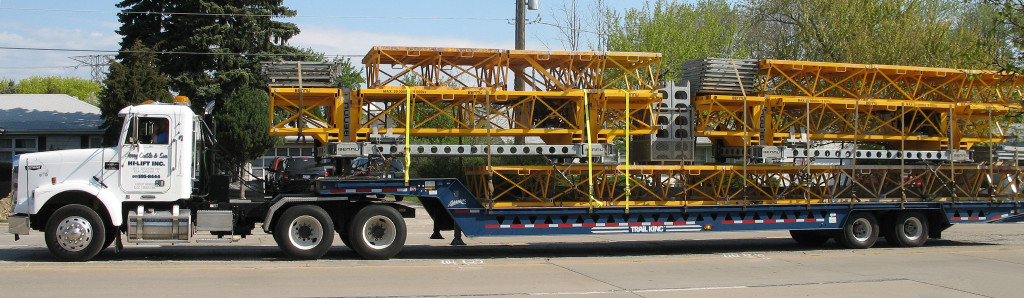 Jerry Castle & Son Hi-Lift, Inc. - Bennu Scaffolding Platform Series 3 - scaffolding platform truck transportation