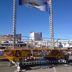 Jerry Castle and Son Hi-Lift - Bennu Scaffolding Mast Climbing Platform Series 3 at the World of Concrete 2015