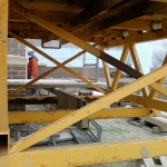 Jerry Castle and Son Hi-Lift - Bennu Scaffolding Platform Series 3 - jobsite - Phoenix, Illinois - Coolidge School