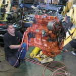 Jerry Castle and Son Hi-Lift - engine repair