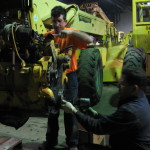 Jerry Castle and Son Hi-Lift - engine repair